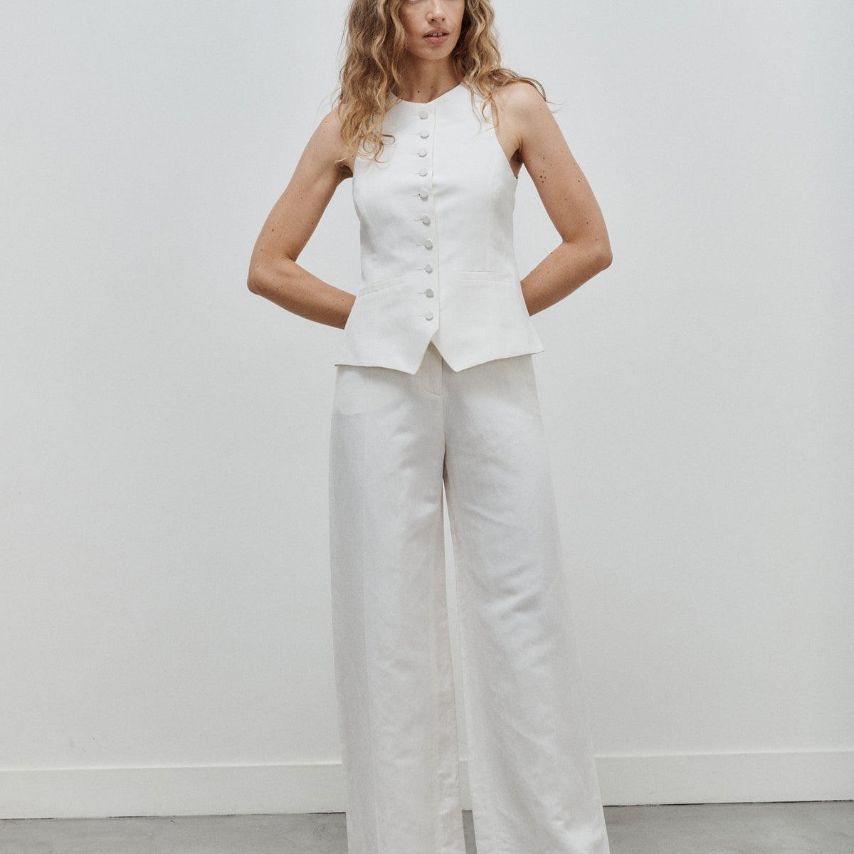Jupe La Perla 100% Soie Blanc Cassé Taille L - Crayon, Mi-longue, Glamour Avec Transparence