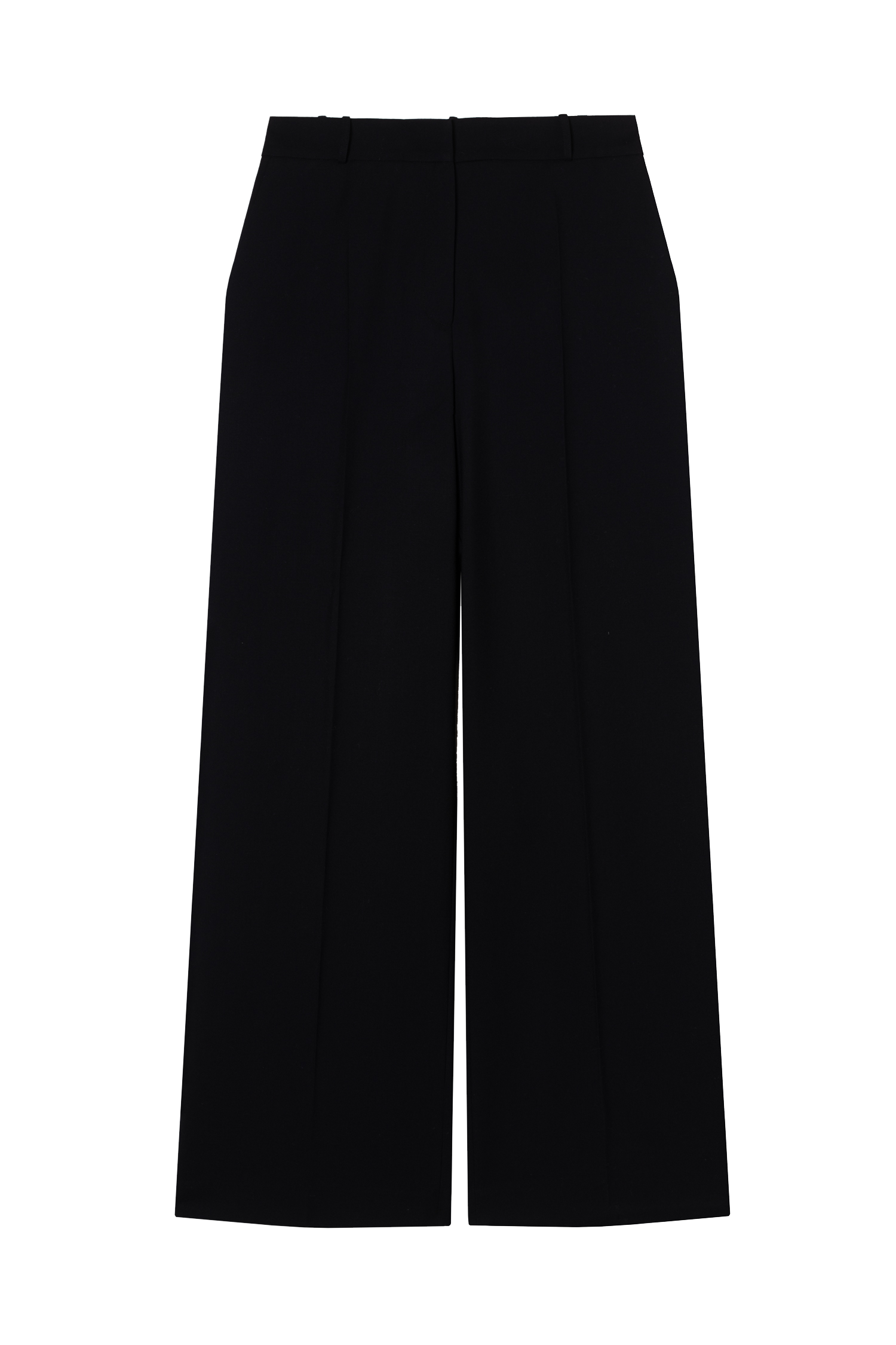 pantalon de tailleur femme gabardine de laine noire Made in France par Facettes Studio