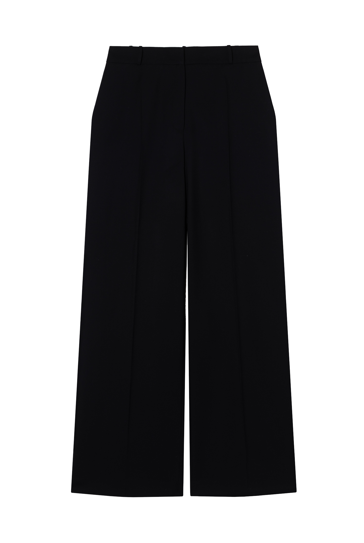 pantalon de tailleur femme twill de laine noir Made in France par Facettes Studio