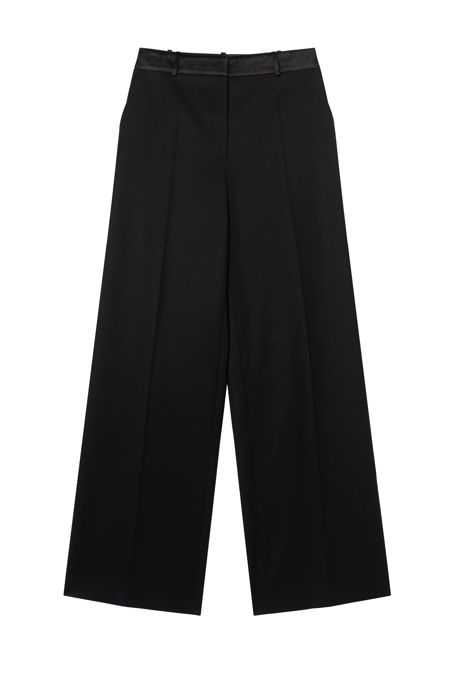 pantalon de smoking femme grain de poudre noir Made in France par Facettes Studio