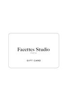 carte cadeau d'une valeur de 50 à 500 euros par Facettes Studio